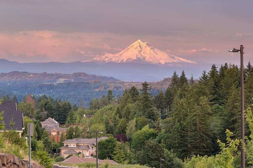 View of Mt Hood From Happy Valley