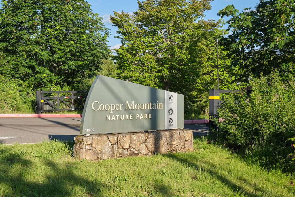 Cooper Mountain Nature Park Entrance