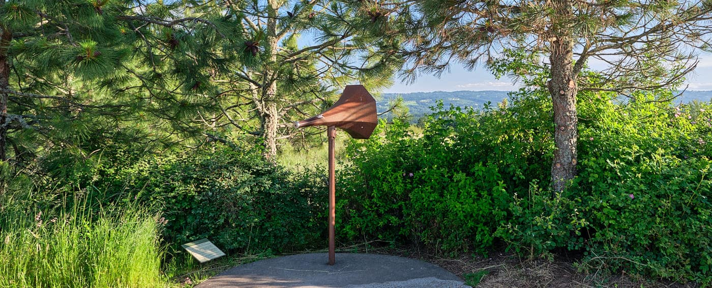 Cooper Mountain Nature Park Listening Station Overlooking Meadow