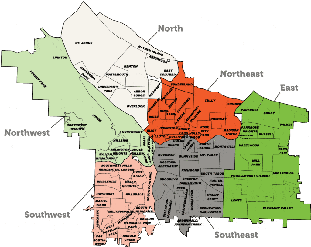 Portland Area Rollover Map