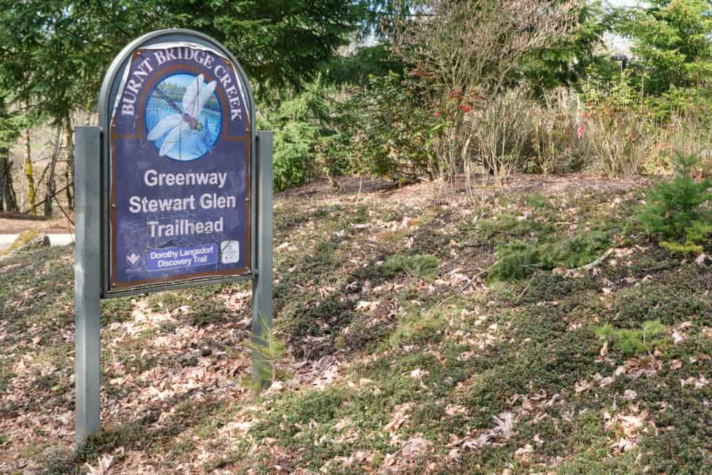 Burnt Bridge Creek Greenway Trailhead 2 miles south of Lake Shore Neighborhood