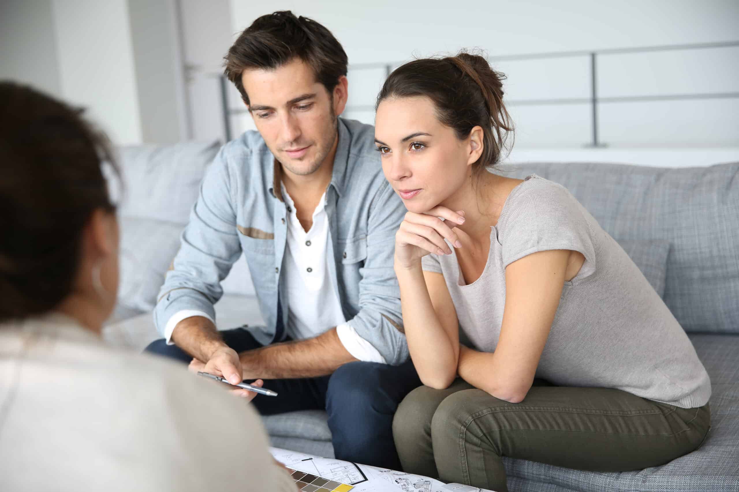 Savvy home buyers at a buyer consultation