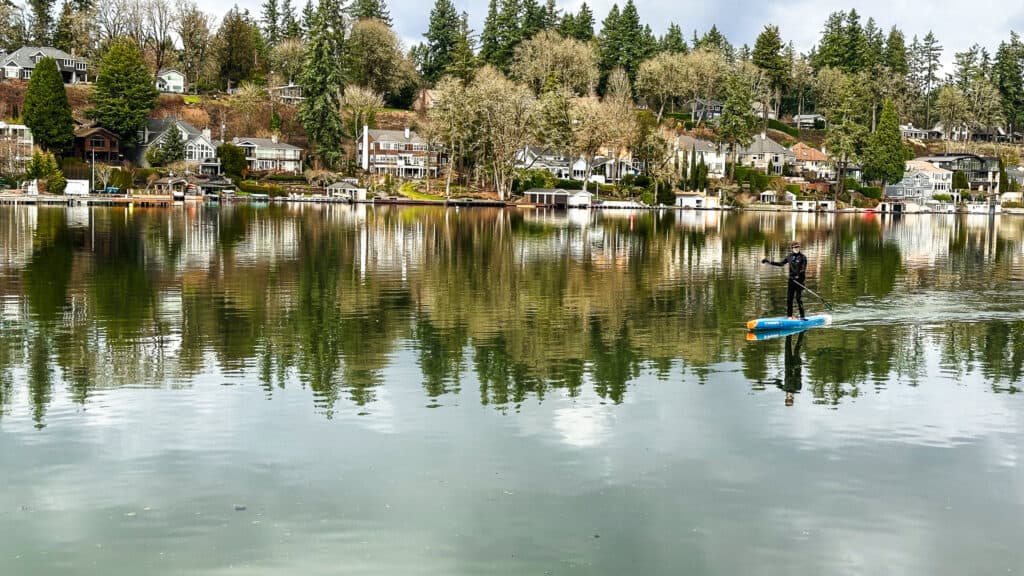 GUY ON PADDLEBOARD